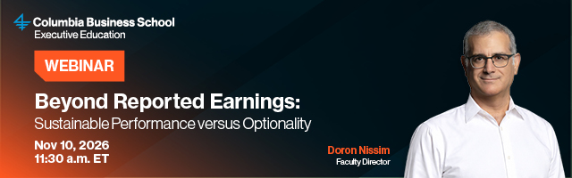 Beyond Reported Earnings with Doron Nissim
